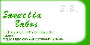 samuella bakos business card